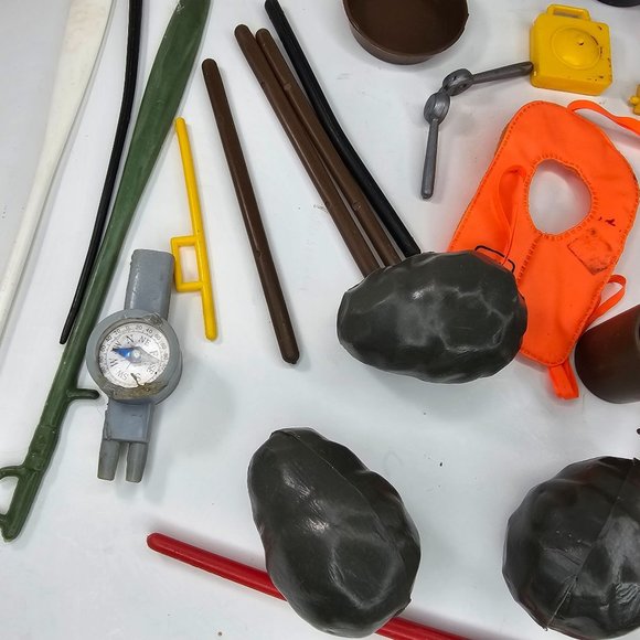 Vintage Marx Accessories Lot GI Joe Johnny West Big Jim Camping Paddle Scuba - Picture 4 of 10